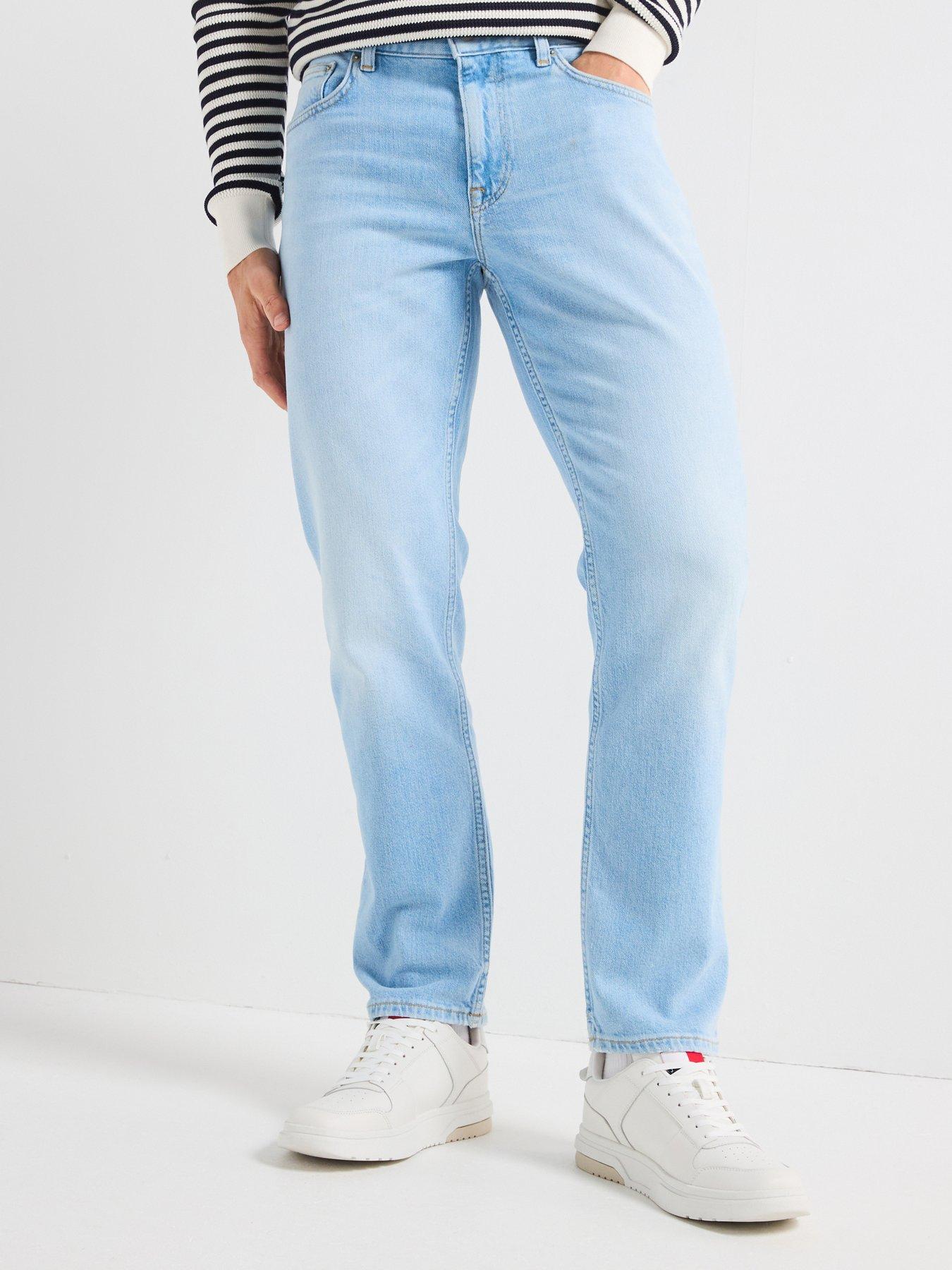undefined Denton Heron Blue Straight Jeans - Light Blue