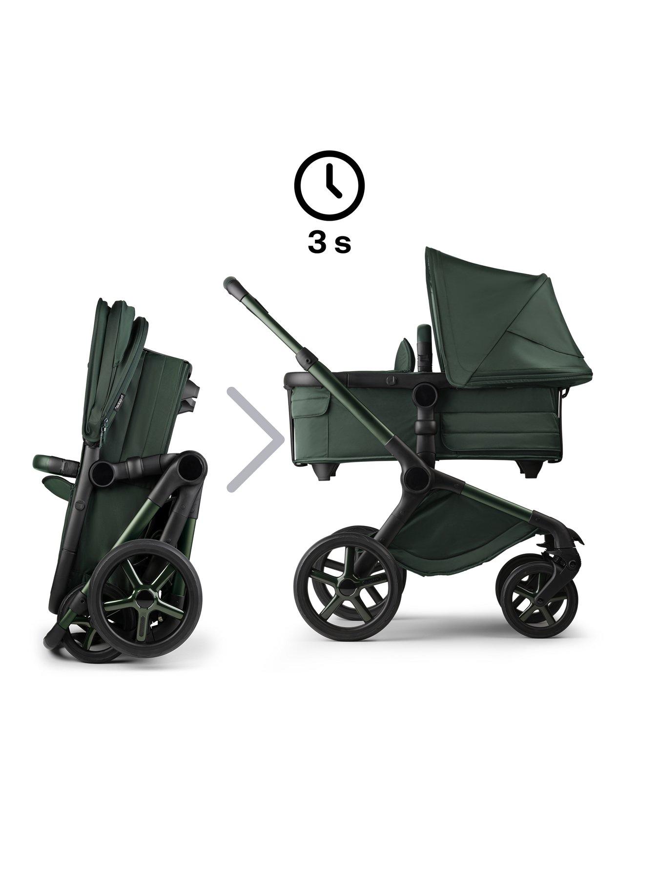 Image 4 of 6 of Bugaboo Bugaboo Fox 5 complete Noir Limited Edition MIDNIGHT GREEN