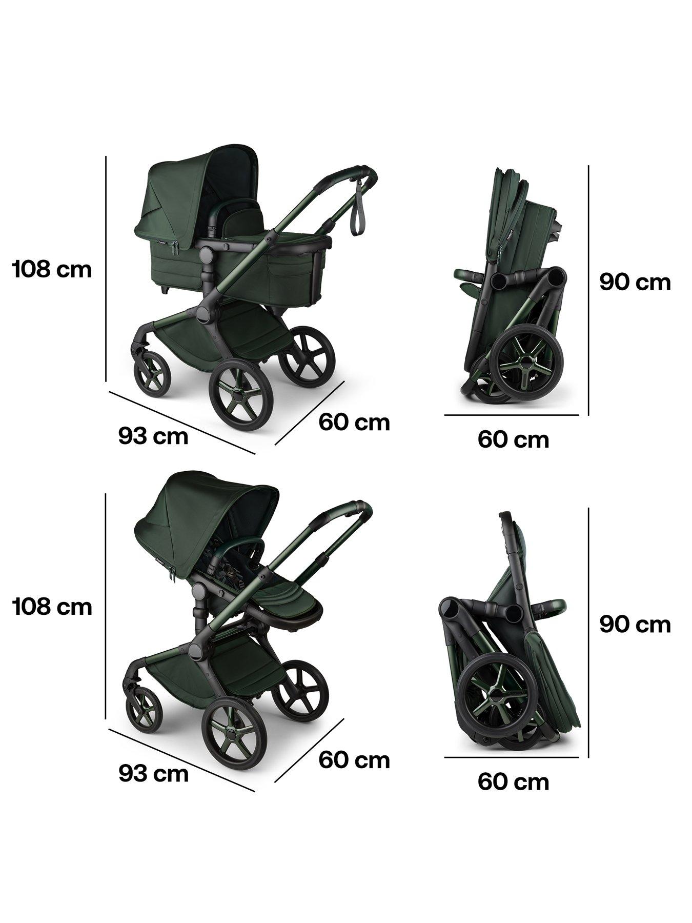 Image 5 of 6 of Bugaboo Bugaboo Fox 5 complete Noir Limited Edition MIDNIGHT GREEN