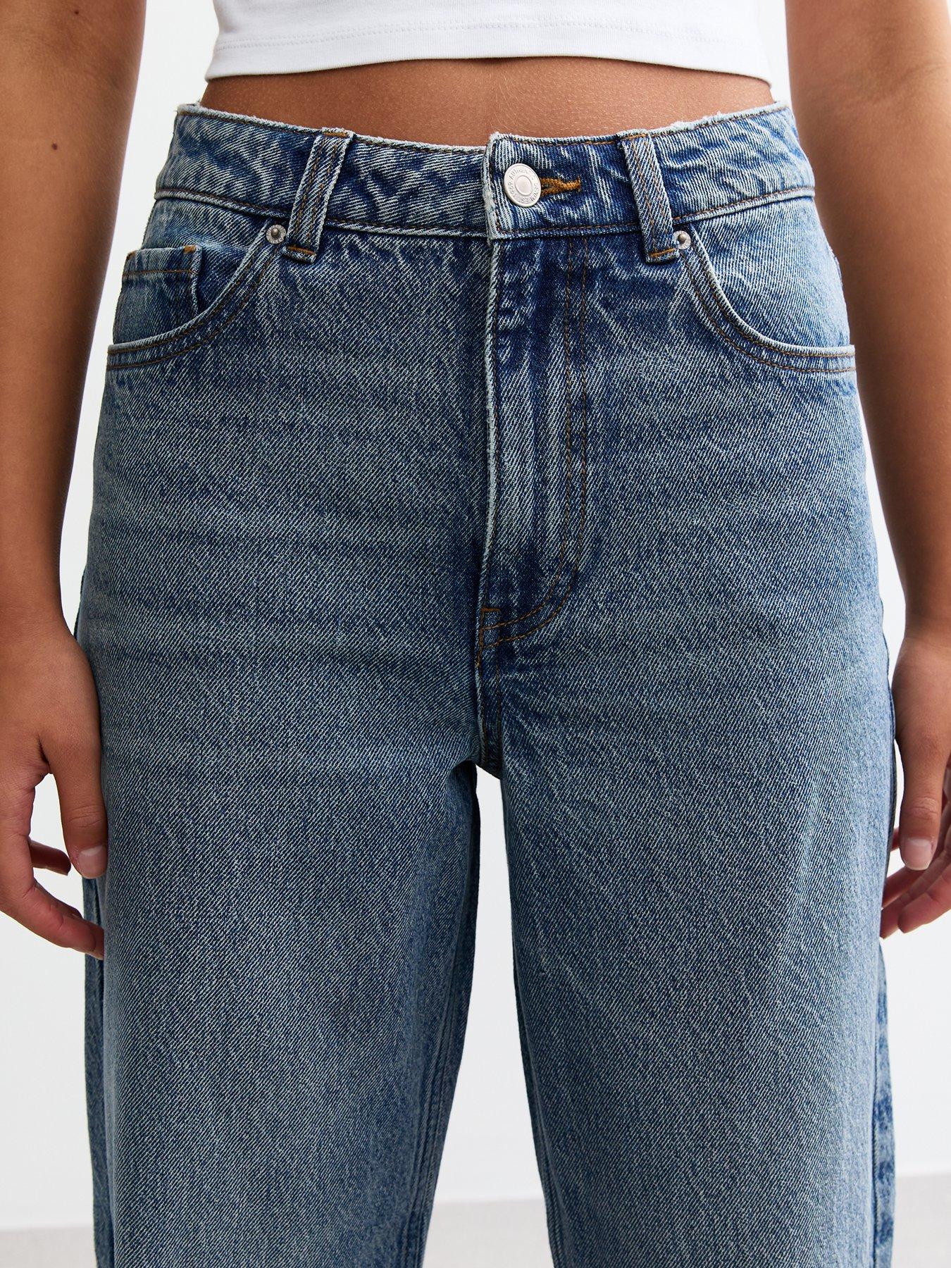 new-look-915-girls-blue-ripped-wide-leg-jeansdetail