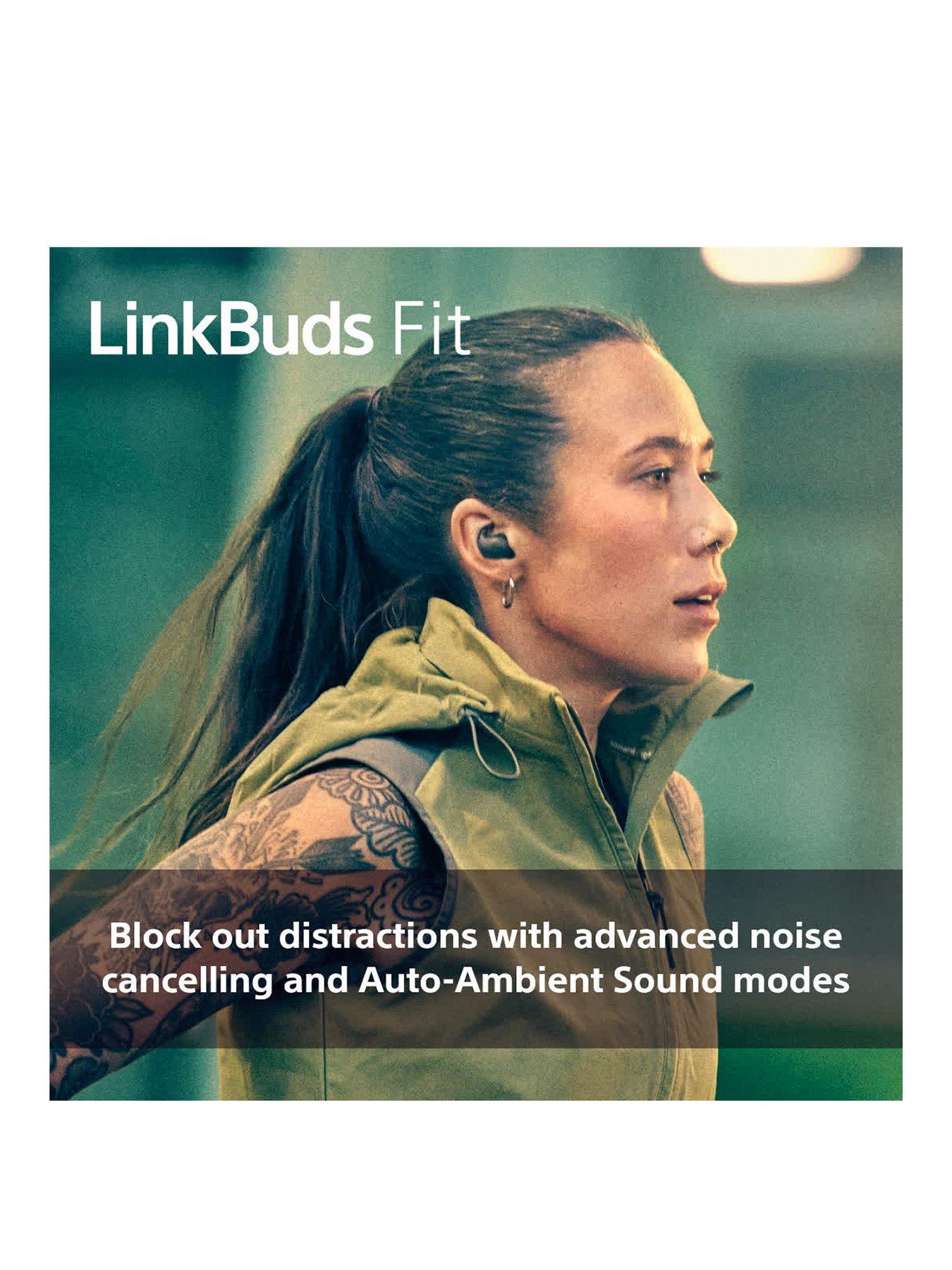 Image 3 of 8 of Sony Sony LinkBuds Fit - Truly Wireless Noise Cancelling Bluetooth Earbuds - Black