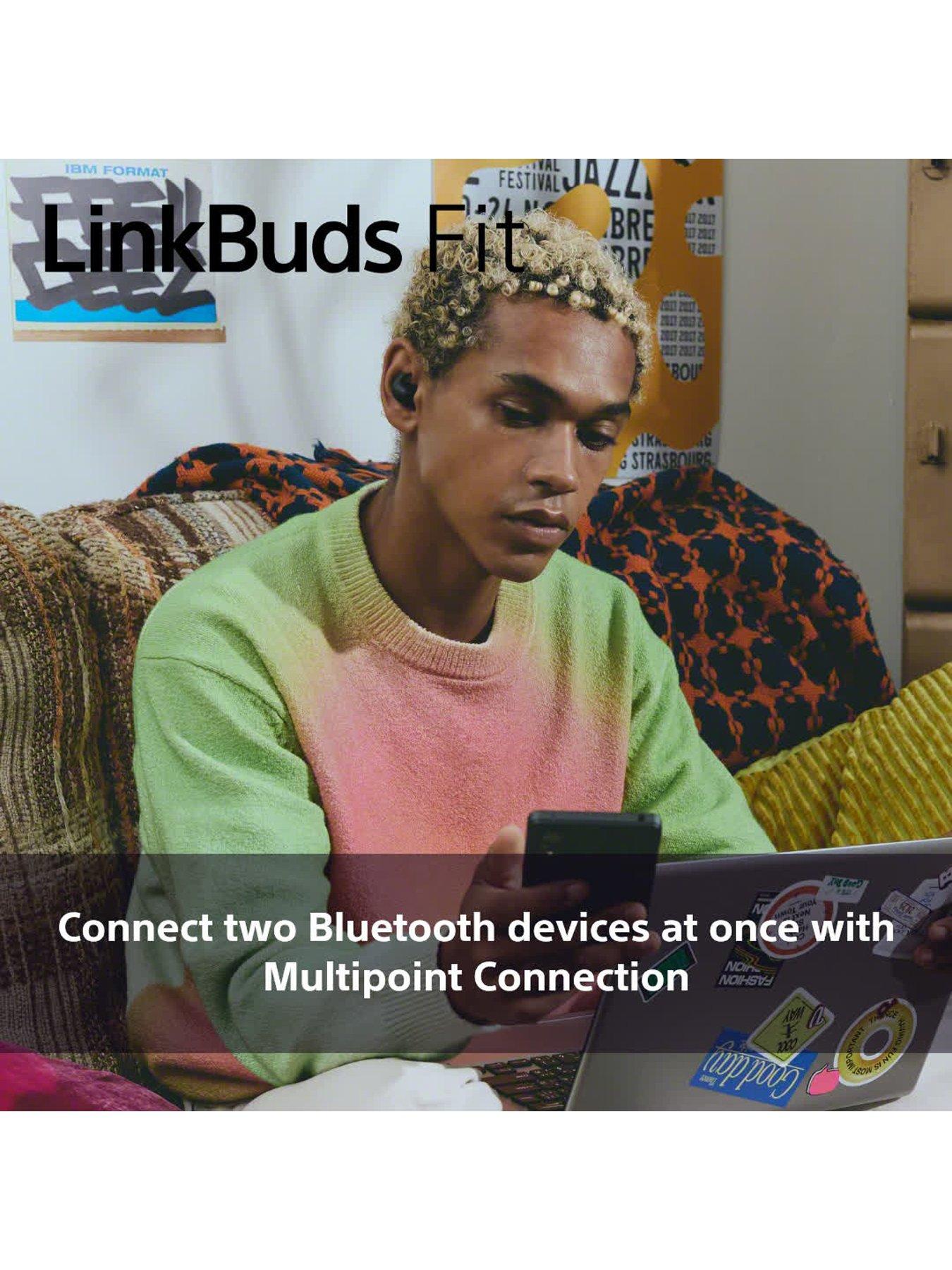 Image 6 of 8 of Sony Sony LinkBuds Fit - Truly Wireless Noise Cancelling Bluetooth Earbuds - Black