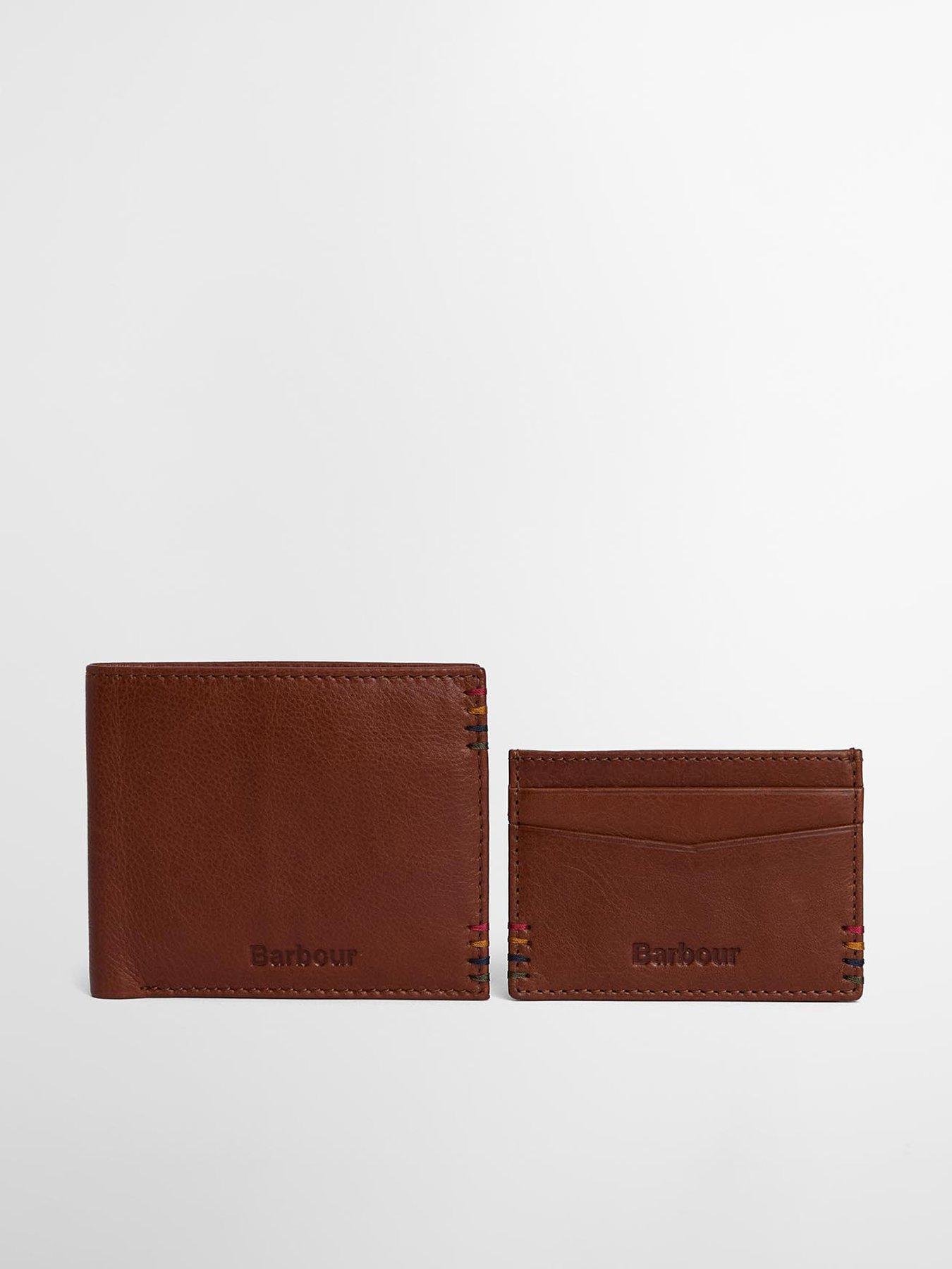 undefined Barbour Cairnwell Wallet  &  Cardholder Gift Set - Brown