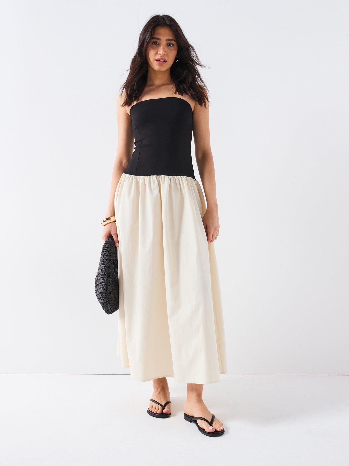 V by Very Colour Block Dress - Mono