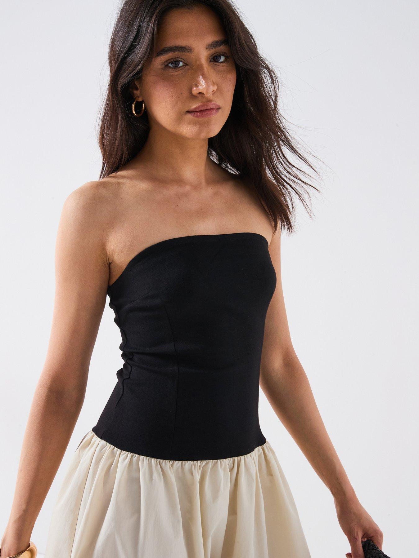 Image 5 of 6 of V by Very Colour Block Dress - Mono