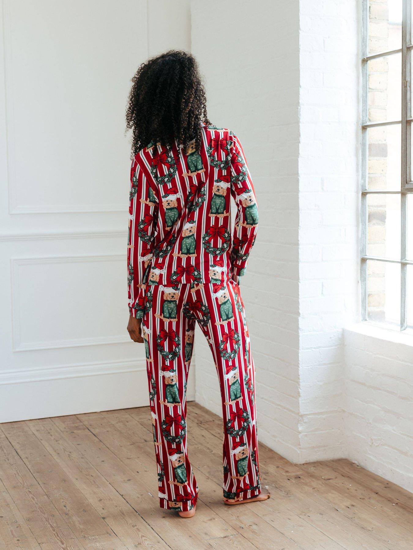 chelsea-peers-button-up-long-set-poly-redstillFront