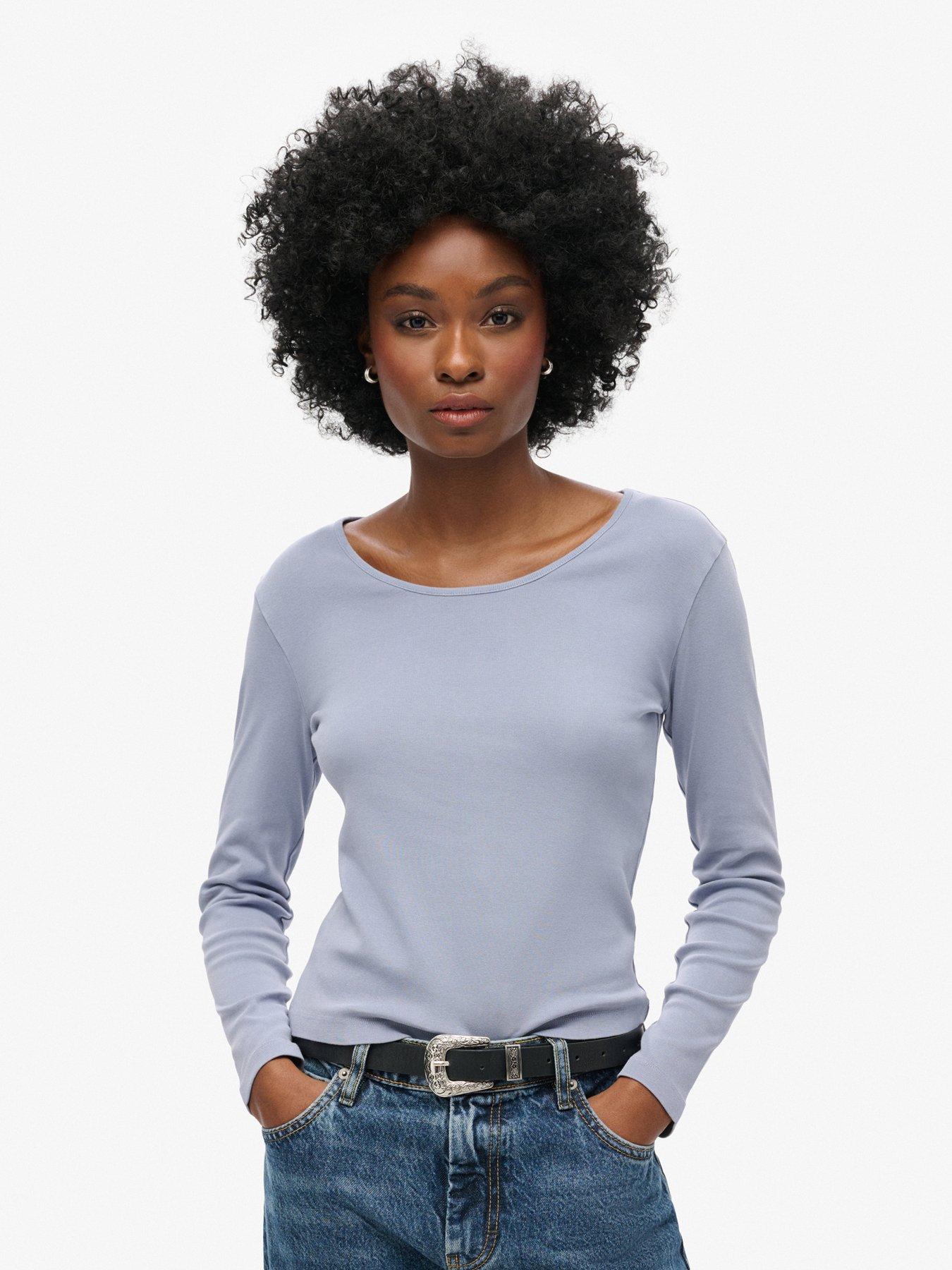 superdry-fine-rib-scoop-neck-top-blue