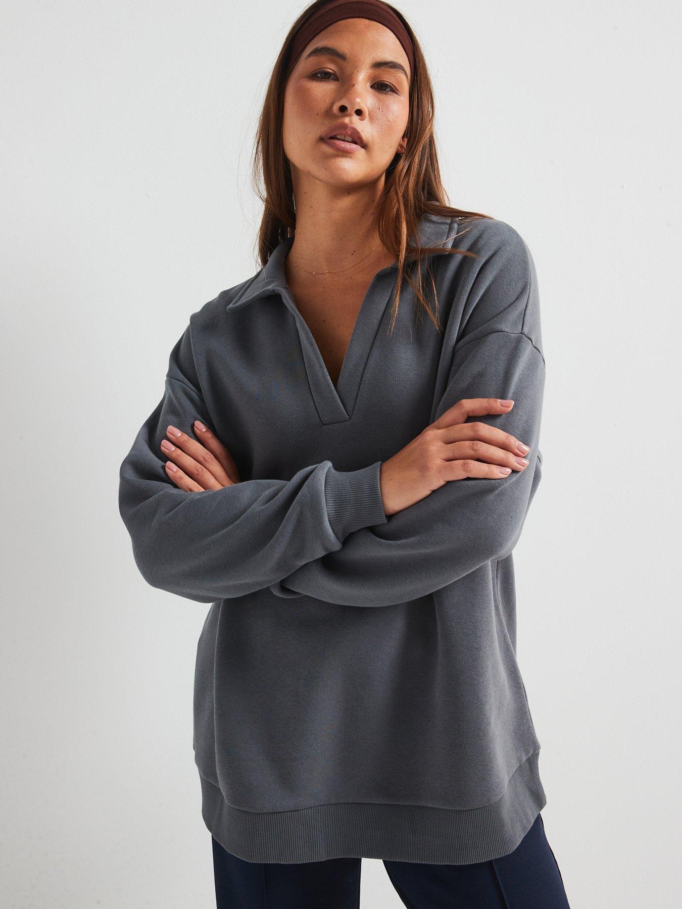 v-by-very-oversized-longline-collar-detail-sweatshirt-bluedetail