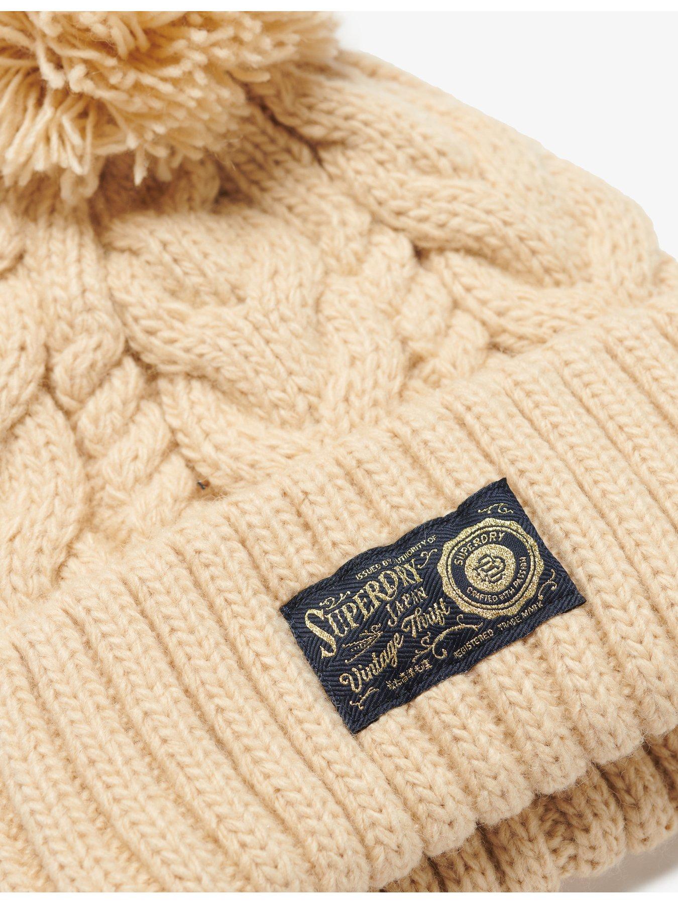 superdry-chunky-cable-beanie-beigestillFront