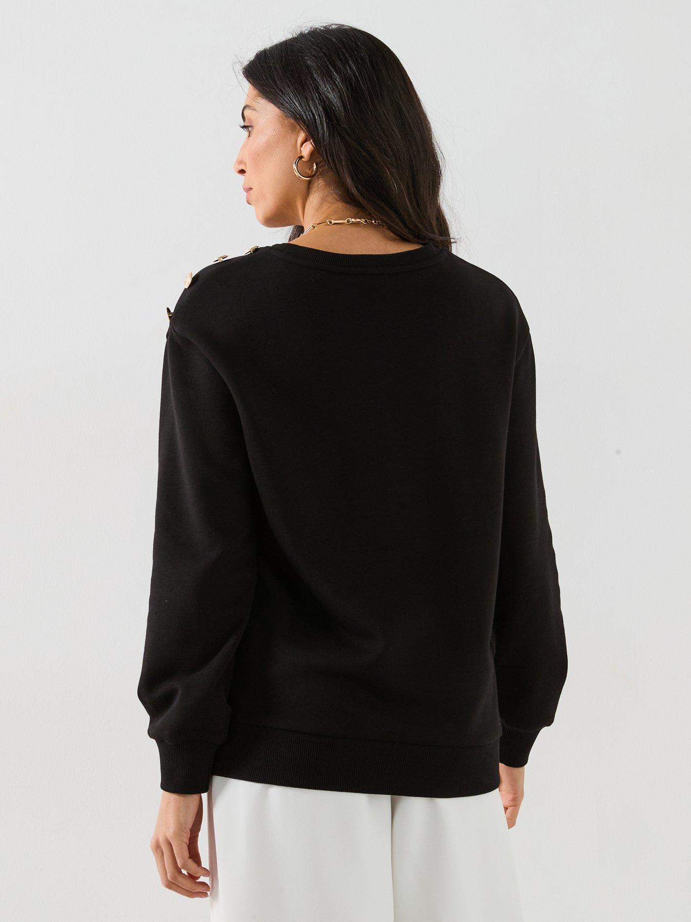 v-by-very-paris-button-detail-sweatshirt-blackstillFront