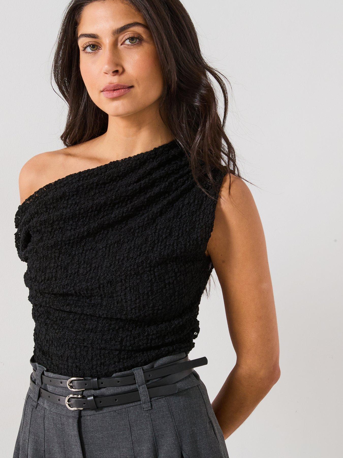 v-by-very-off-shoulder-draped-lace-top-black