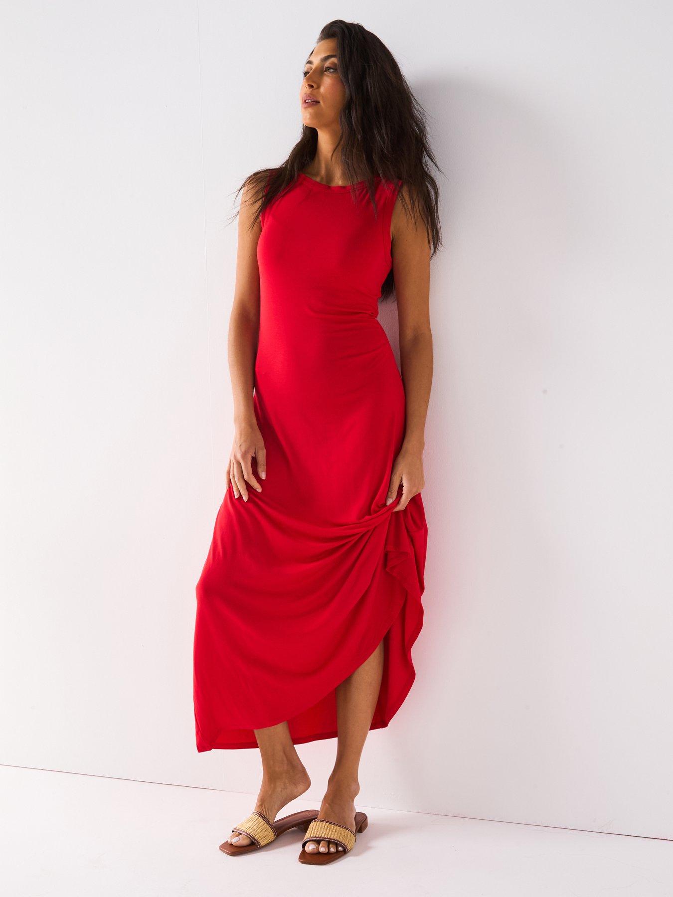 undefined Sleeveless Maxi Dress