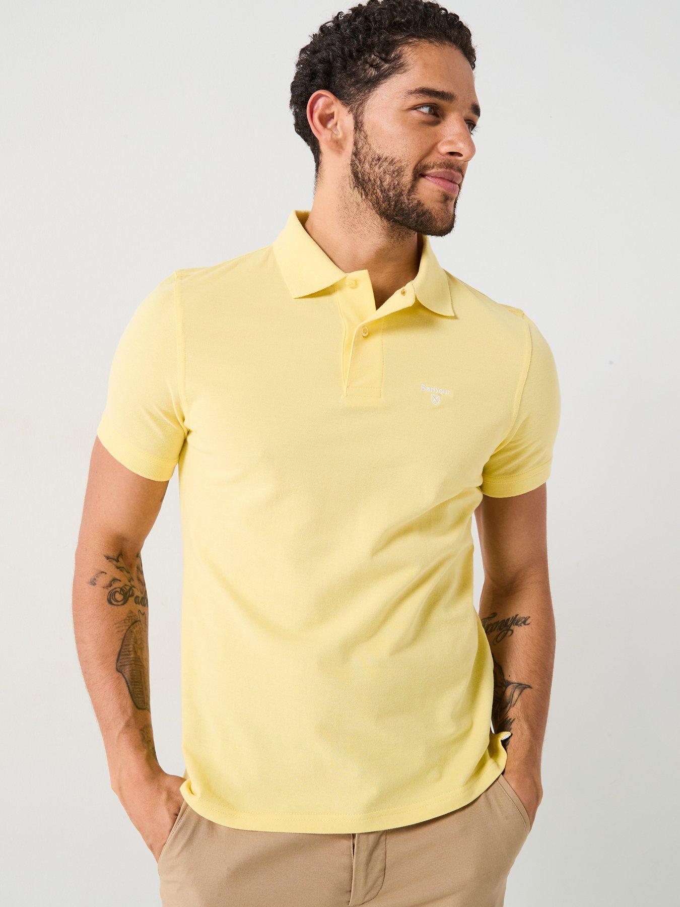 Image of Barbour Barbour Lightweight Sports Short Sleeve Polo Shirt - Light Yellow