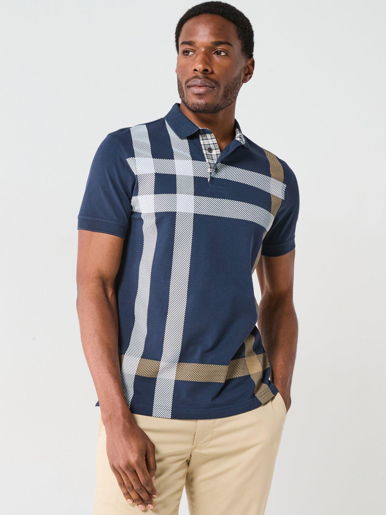 Image 1 of 5 of Barbour Barbour Blaine Short Sleeve Polo Shirt - Navy