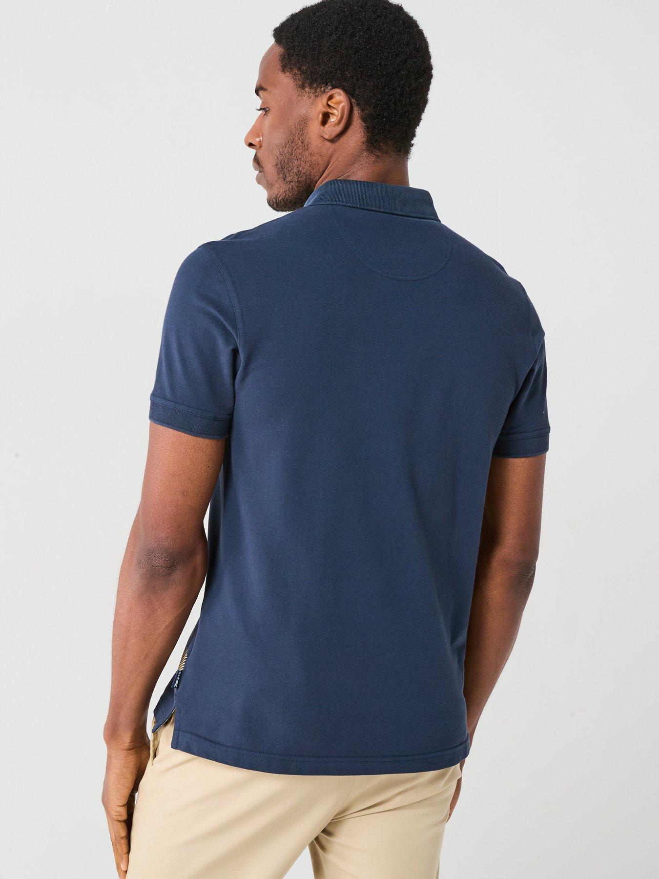 Image 2 of 5 of Barbour Barbour Blaine Short Sleeve Polo Shirt - Navy