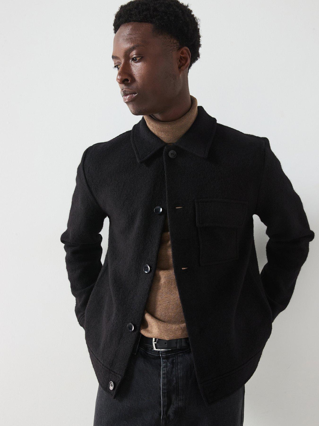 selected-homme-nealy-long-sleeve-knitted-shirt-jacket-black