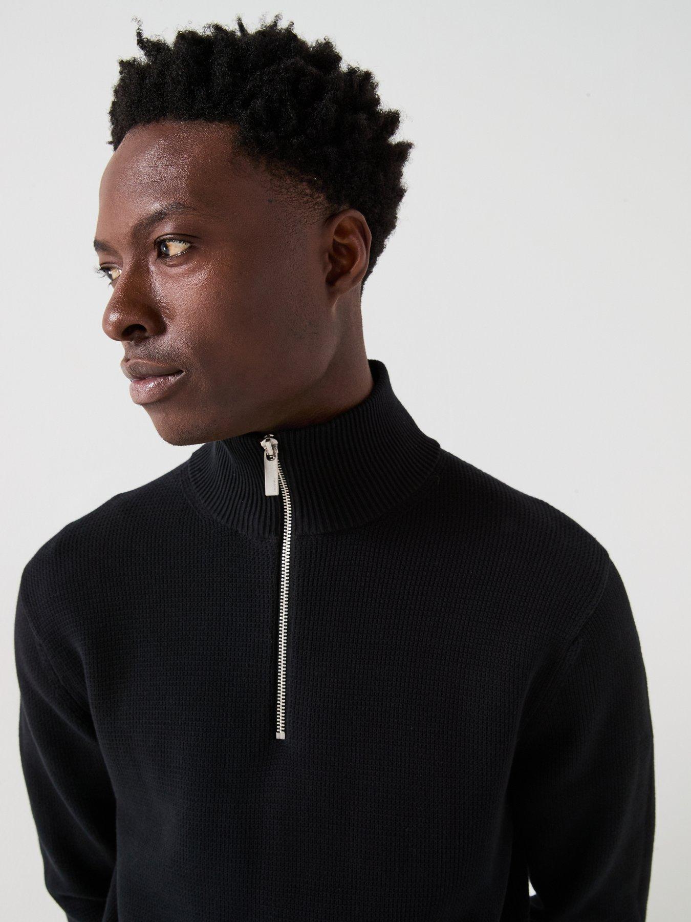 selected-homme-dane-long-sleeve-half-zip-knitted-jumper-blackdetail