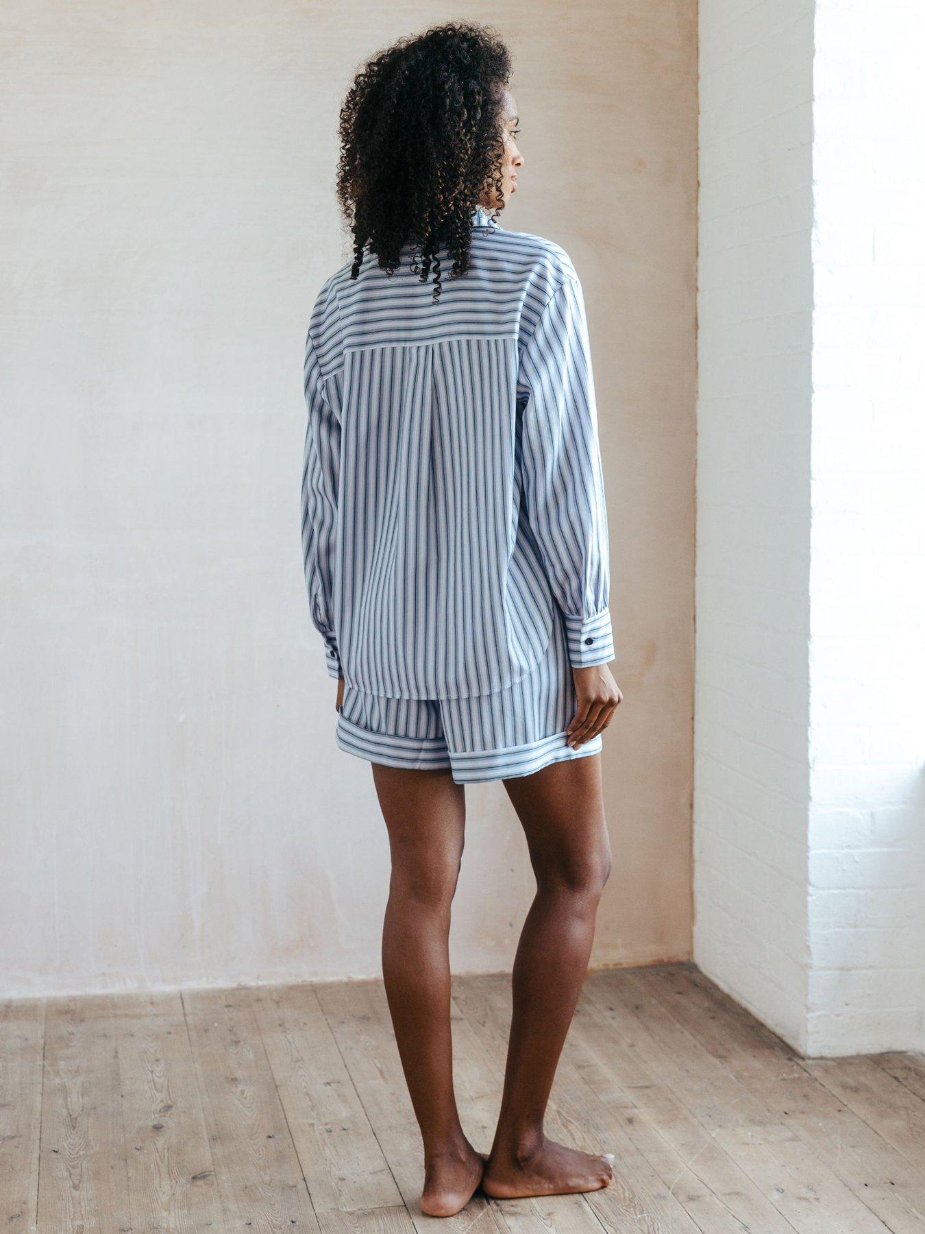 chelsea-peers-chelsea-peers-short-button-up-woven-cottonstillFront