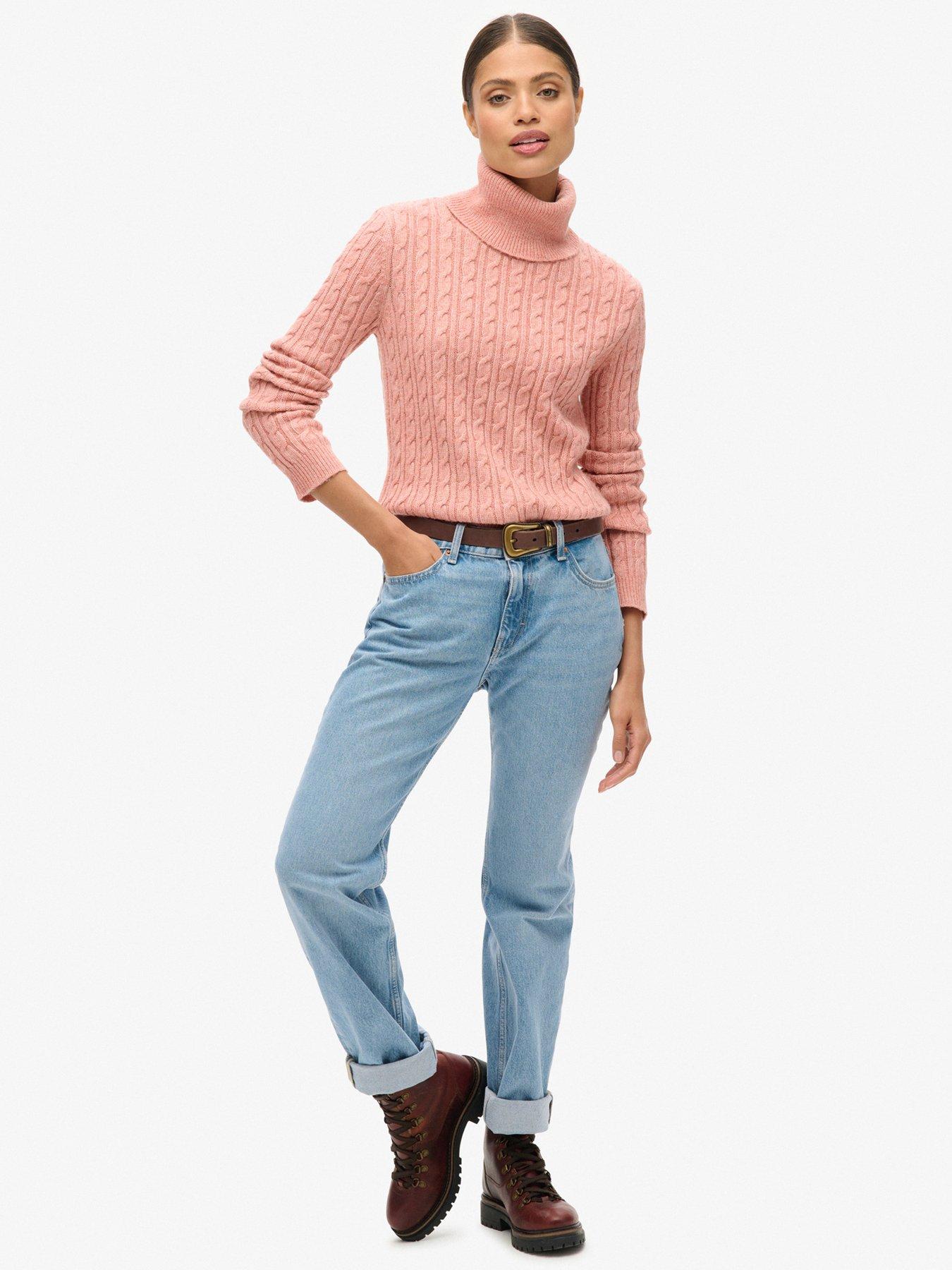 superdry-fitted-cable-roll-neck-jumper-pinkback