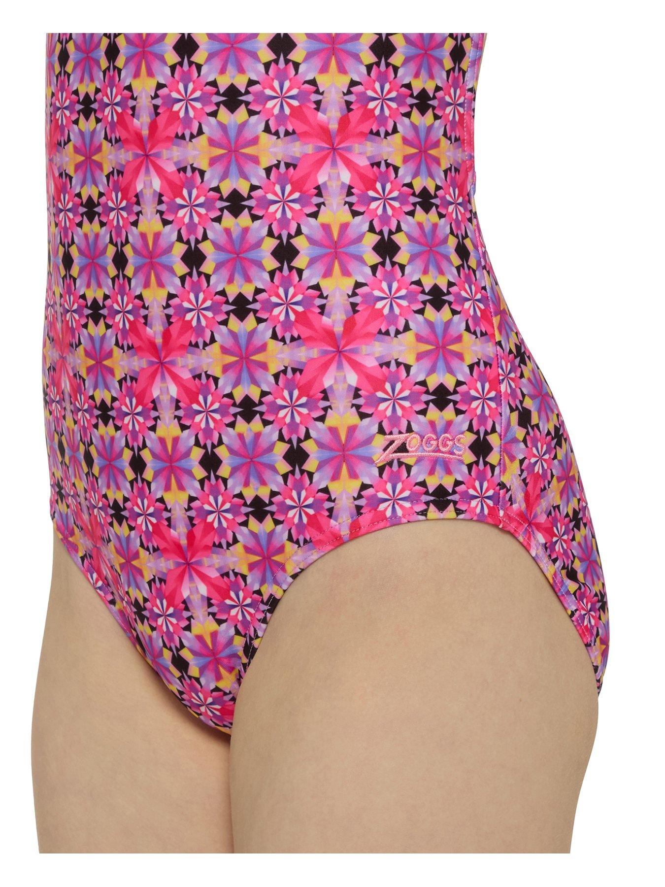 zoggs-junior-girls-magic-moroccan-starback-swimsuit-pinkback