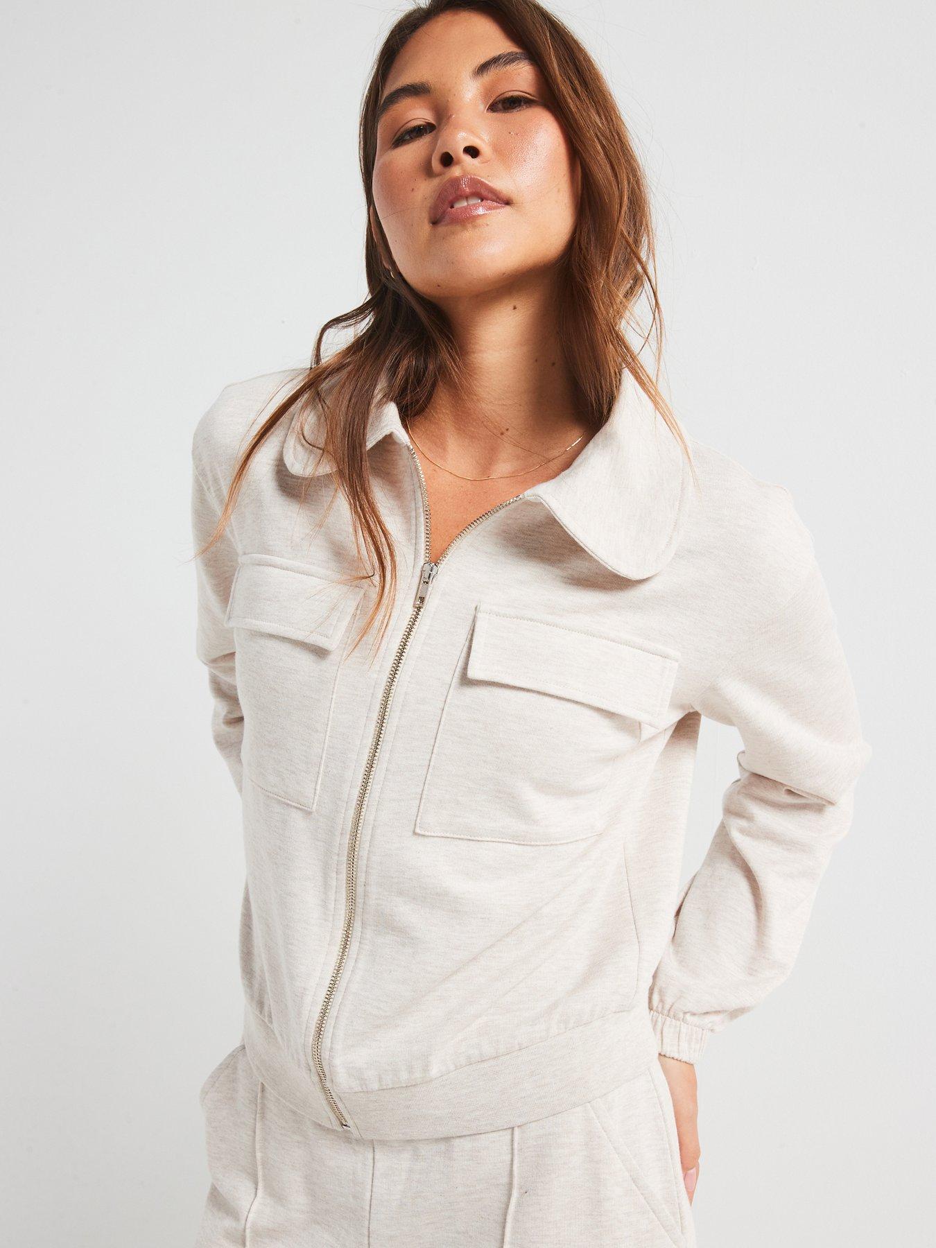 v-by-very-collar-detail-zip-up-sweatshirt-beige