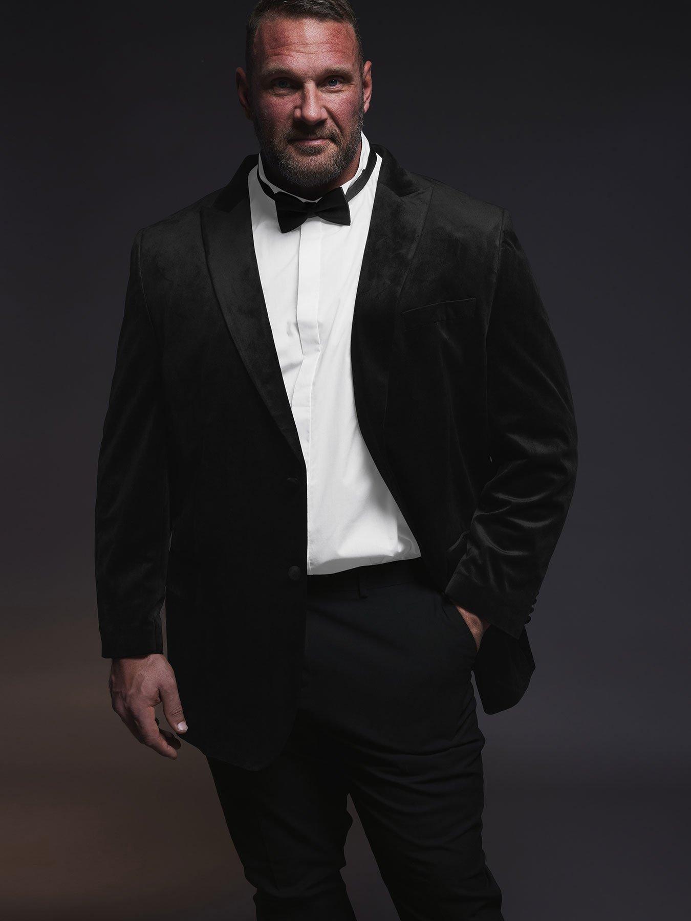 undefined Velvet Blazer Long - Black
