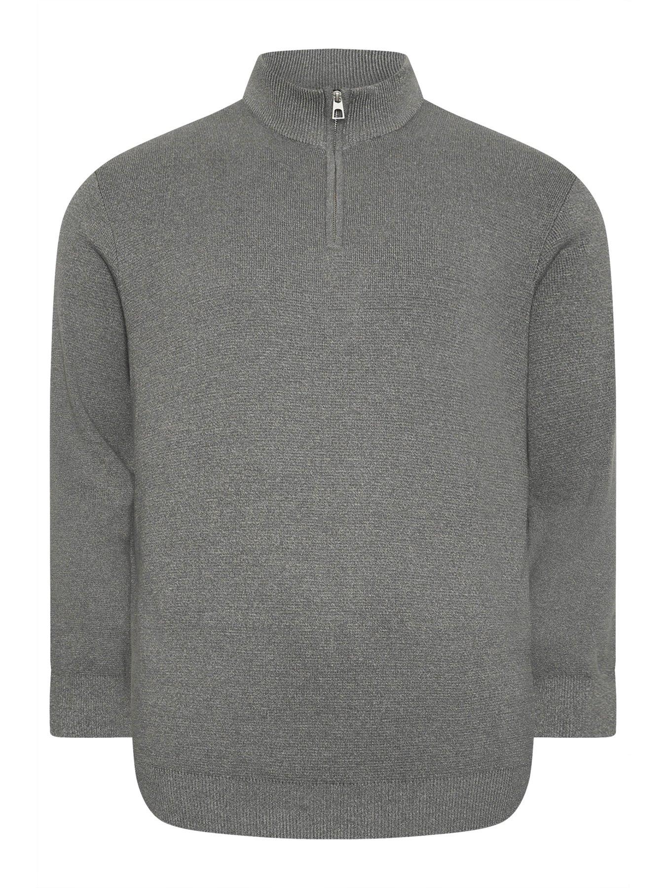 badrhino-milano-quarter-zip-knitted-jumper-greyback