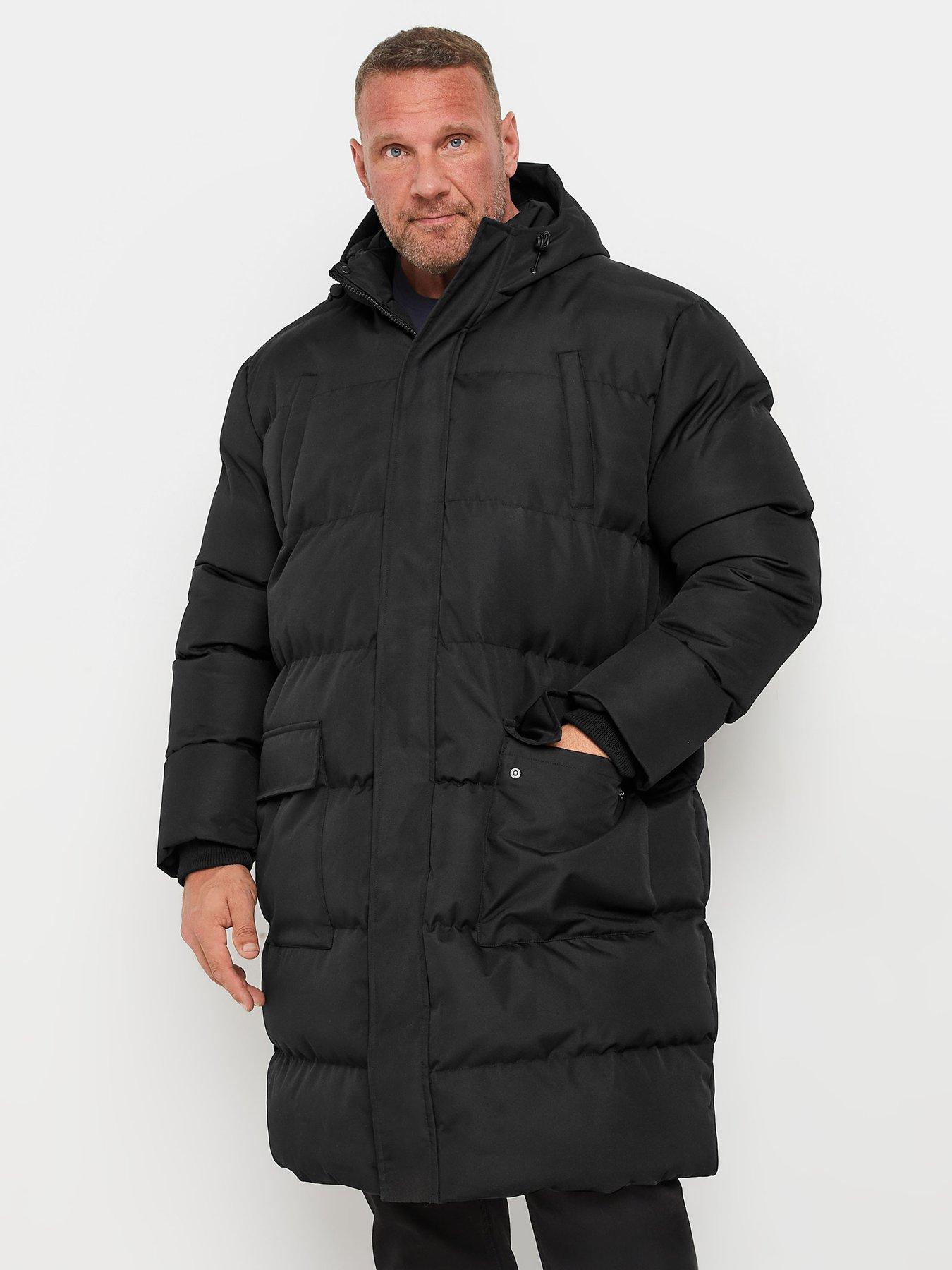 badrhino-longline-padded-coat-blackfront
