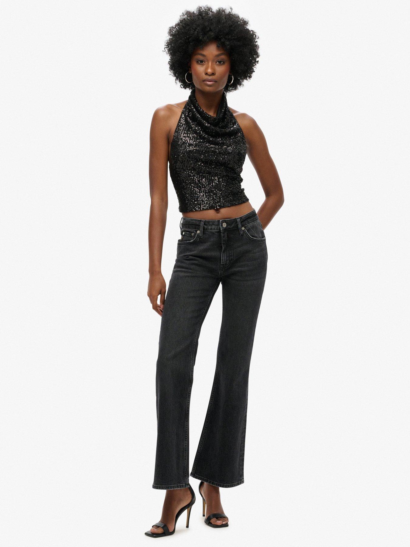 superdry-cowl-halter-neck-sequin-top-blackoutfit