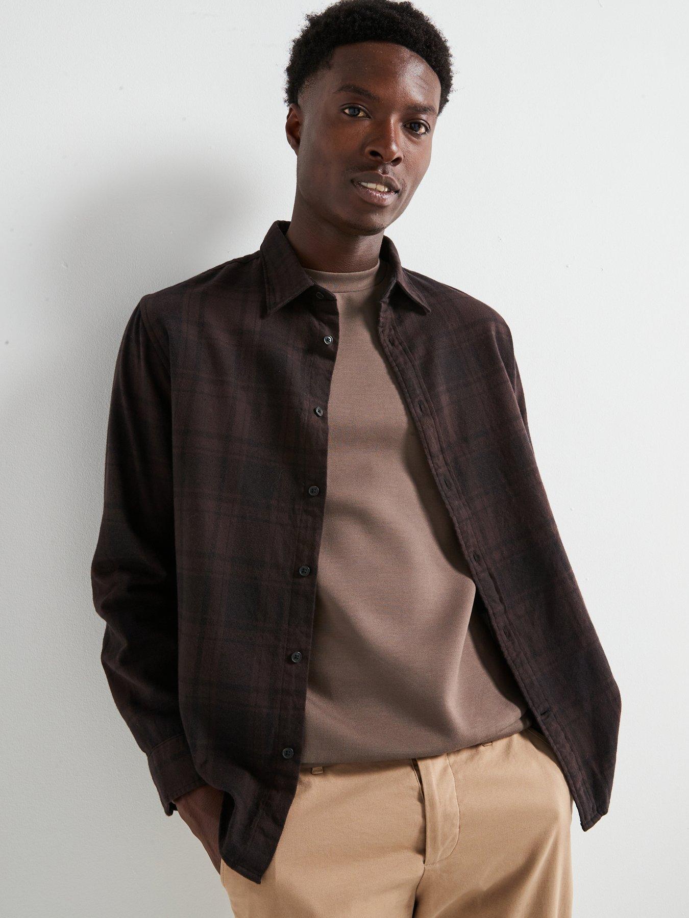 selected-homme-owen-flannel-mix-long-sleeve-shirt-dark-brown