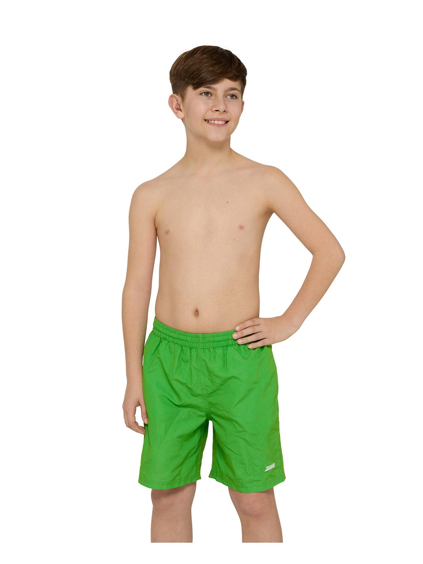 Image 1 of 3 of Zoggs Junior Penrith 15-Inch Shorts - Green