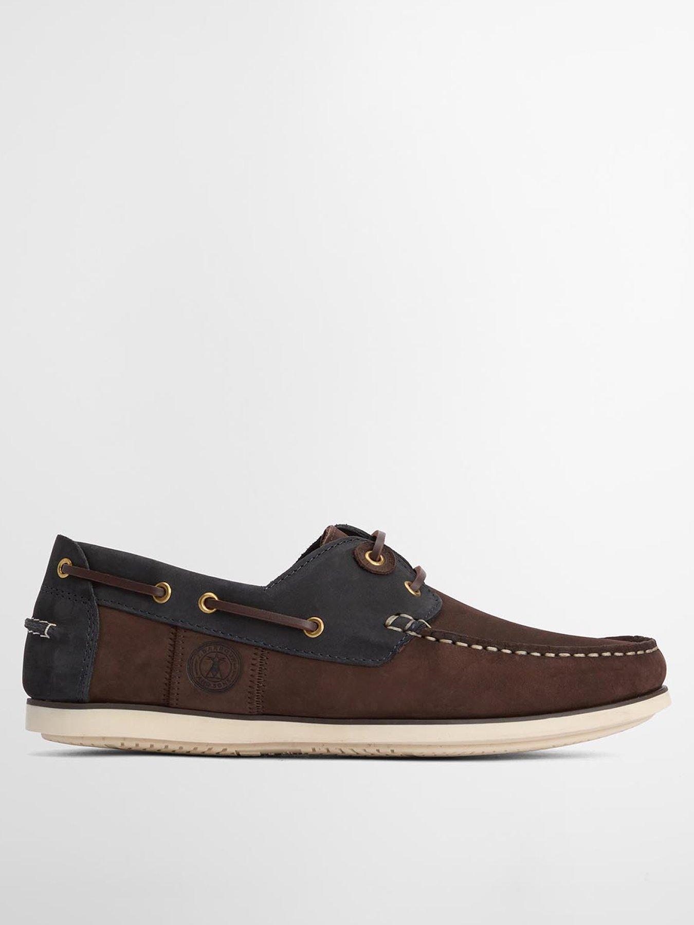 undefined Barbour Wake Boat Shoe - Dark Brown