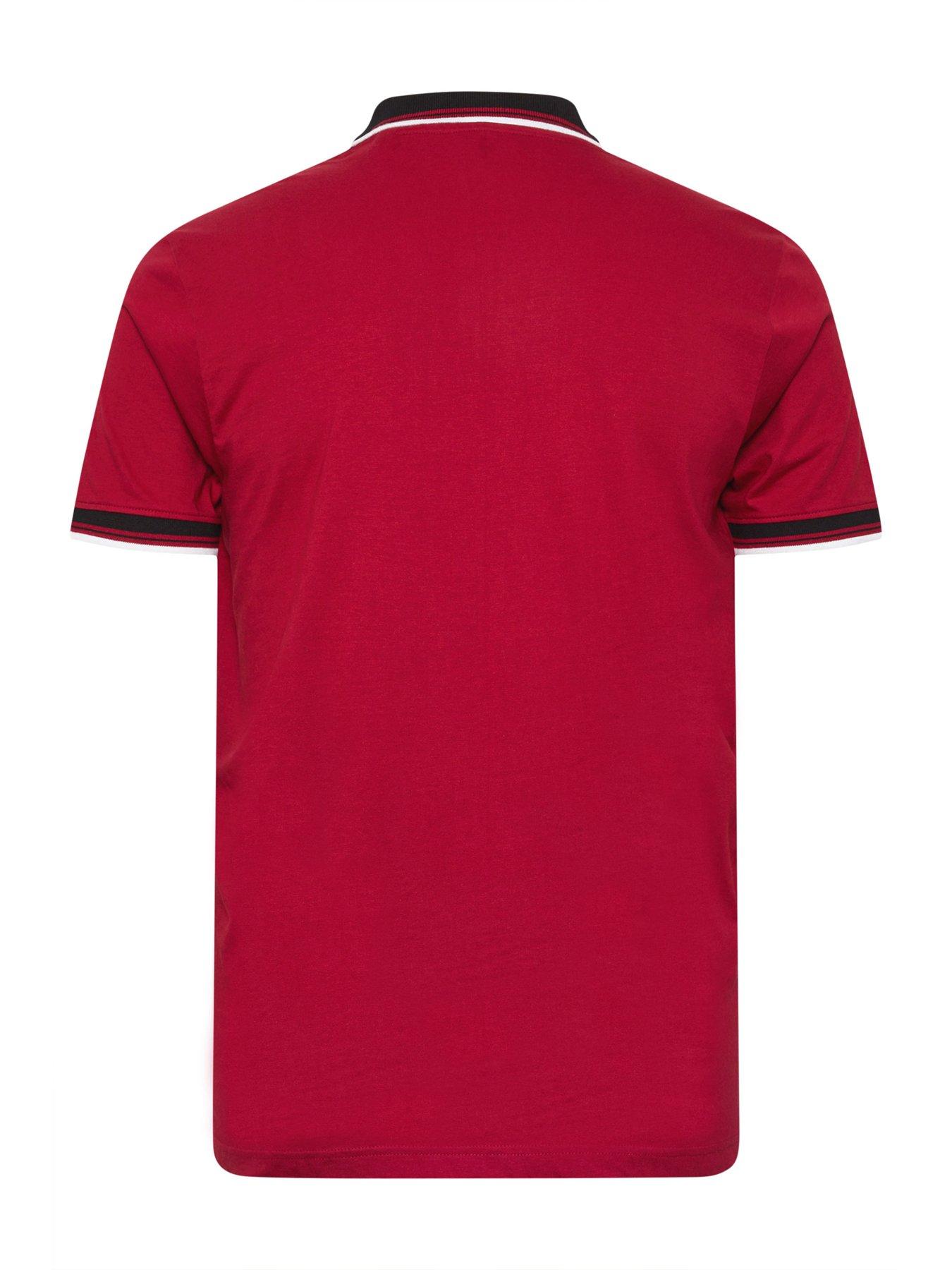 Image 2 of 3 of BadRhino Big &amp; Tall Cut &amp; Sew Polo Shirt - Red