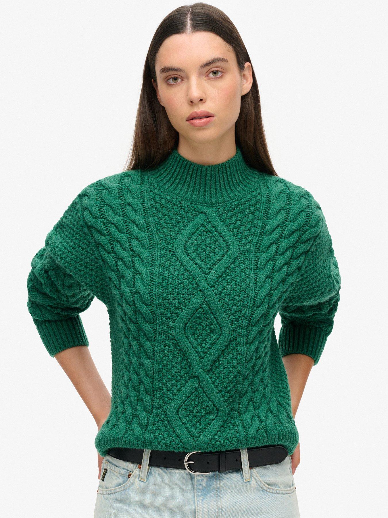 superdry-aran-cable-knit-jumper-green