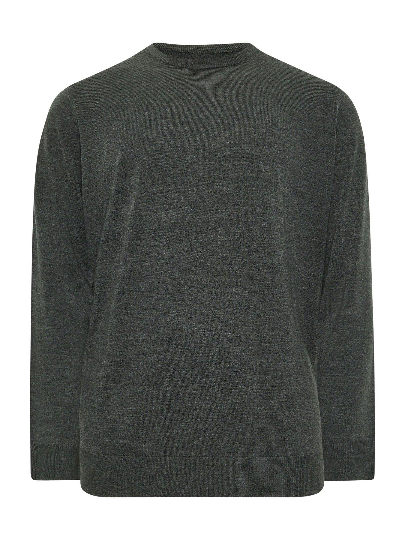 badrhino-big-amp-tall-crew-neck-knitted-jumper-greyback