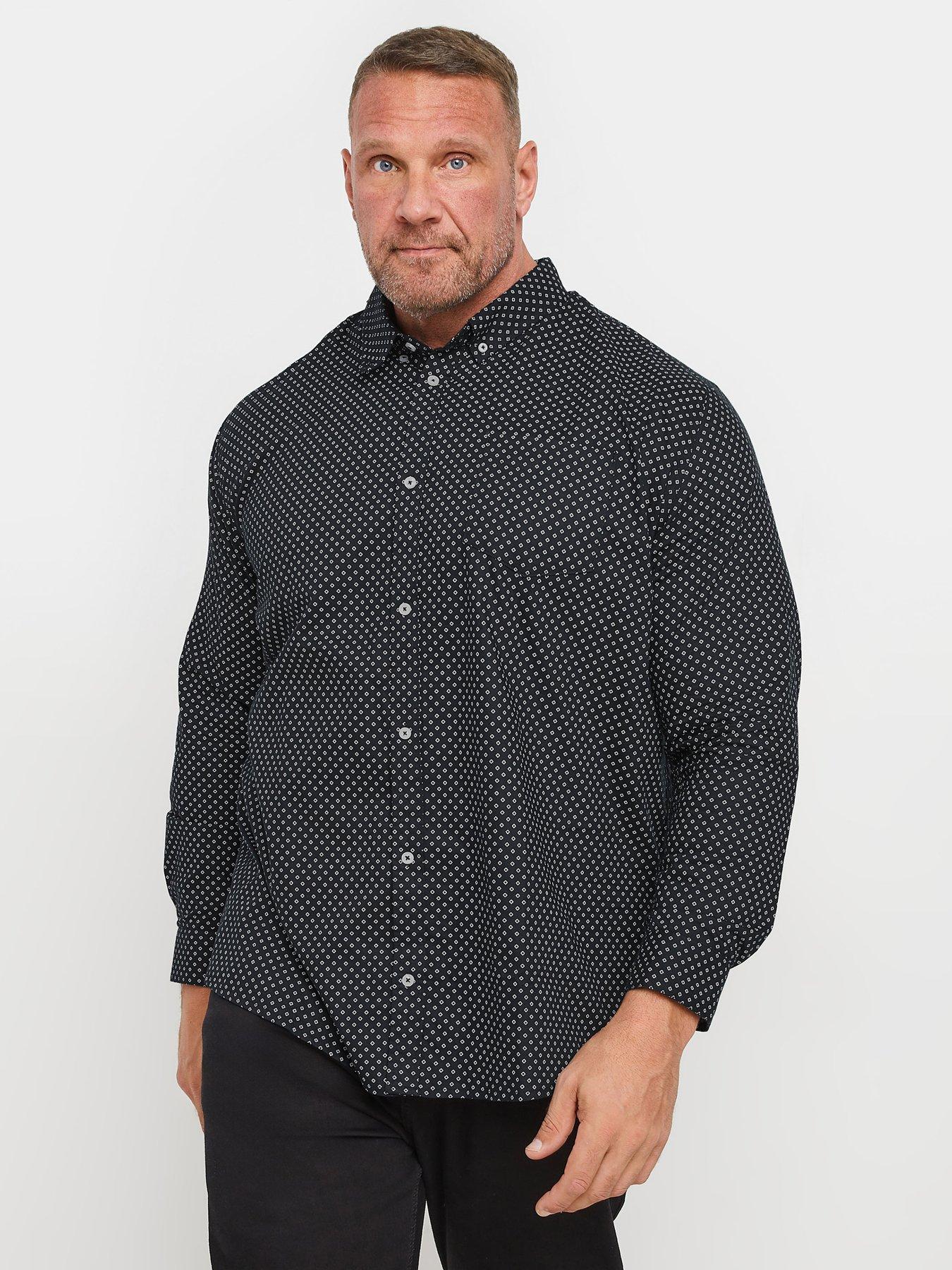 badrhino-big-amp-tall-geometric-party-shirt-black