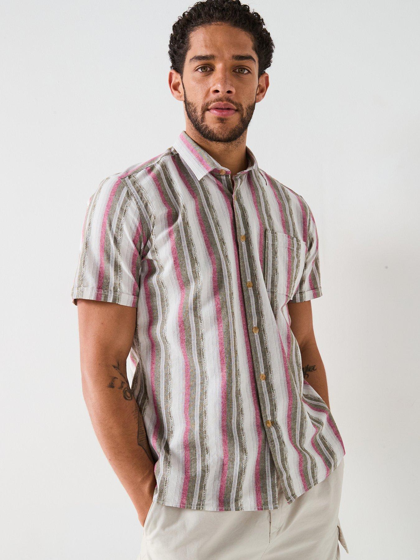 undefined Barbour Lipton Striped Short Sleeved Relaxed Fit Shirt - Multi