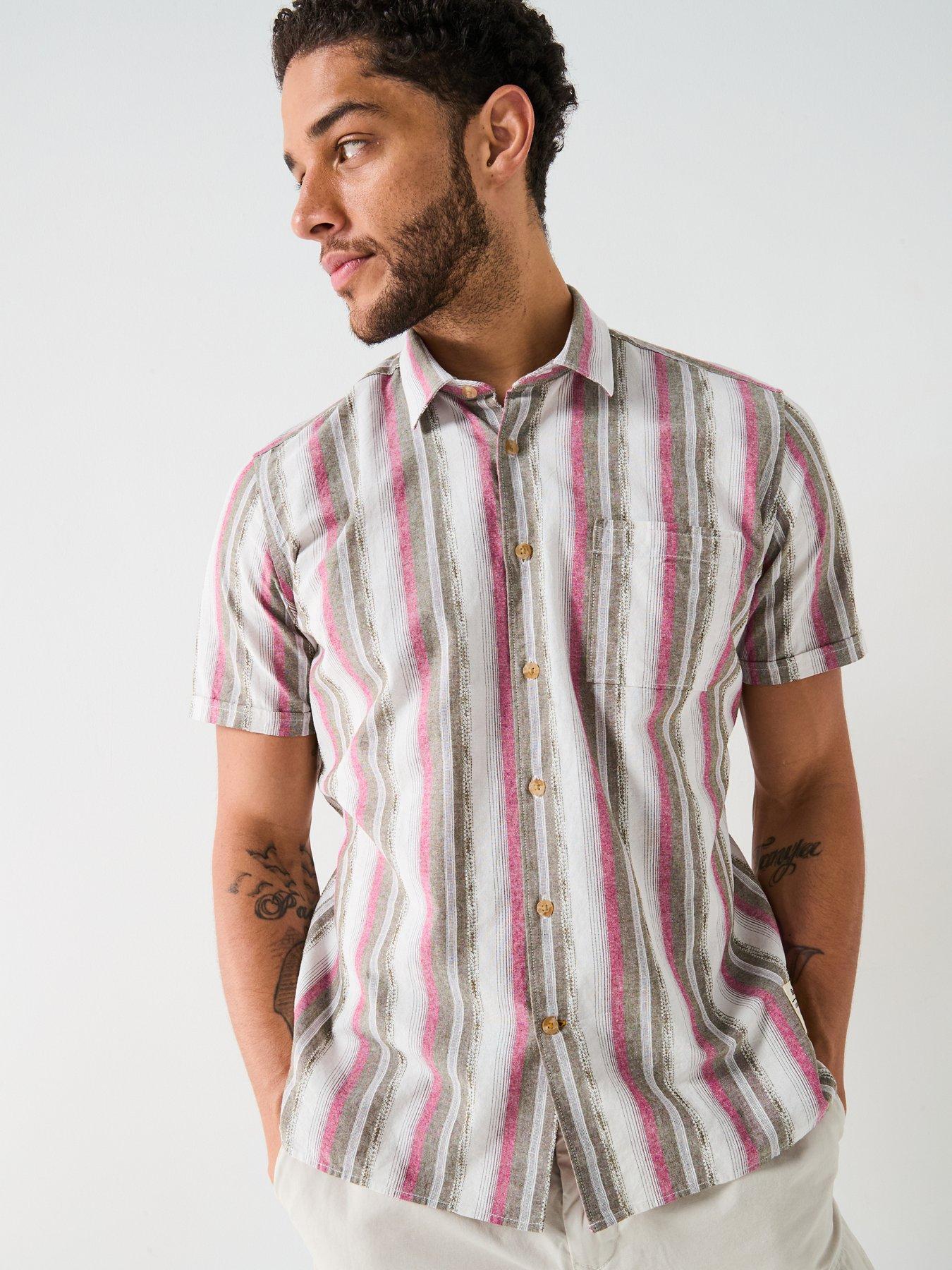 Image 5 of 6 of Barbour Barbour Lipton Striped Short Sleeved Relaxed Fit Shirt - Multi