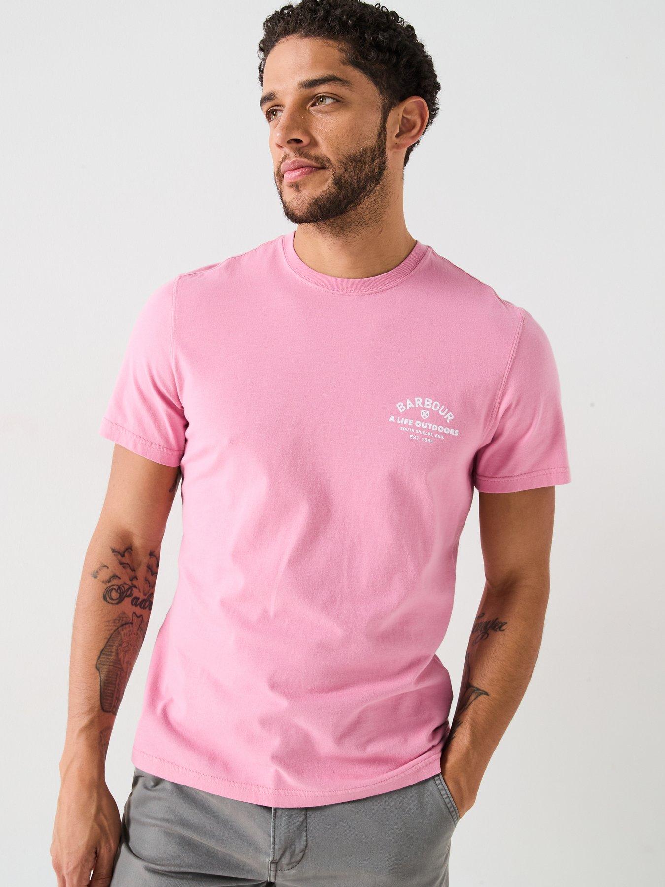 undefined Barbour Cranmer Small Logo T-Shirt - Light Pink