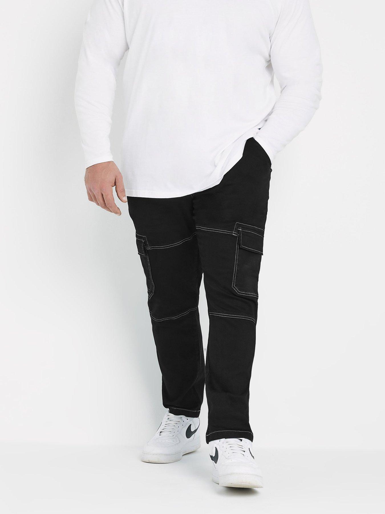 badrhino-cargo-slim-fit-jeans-32-blackfront