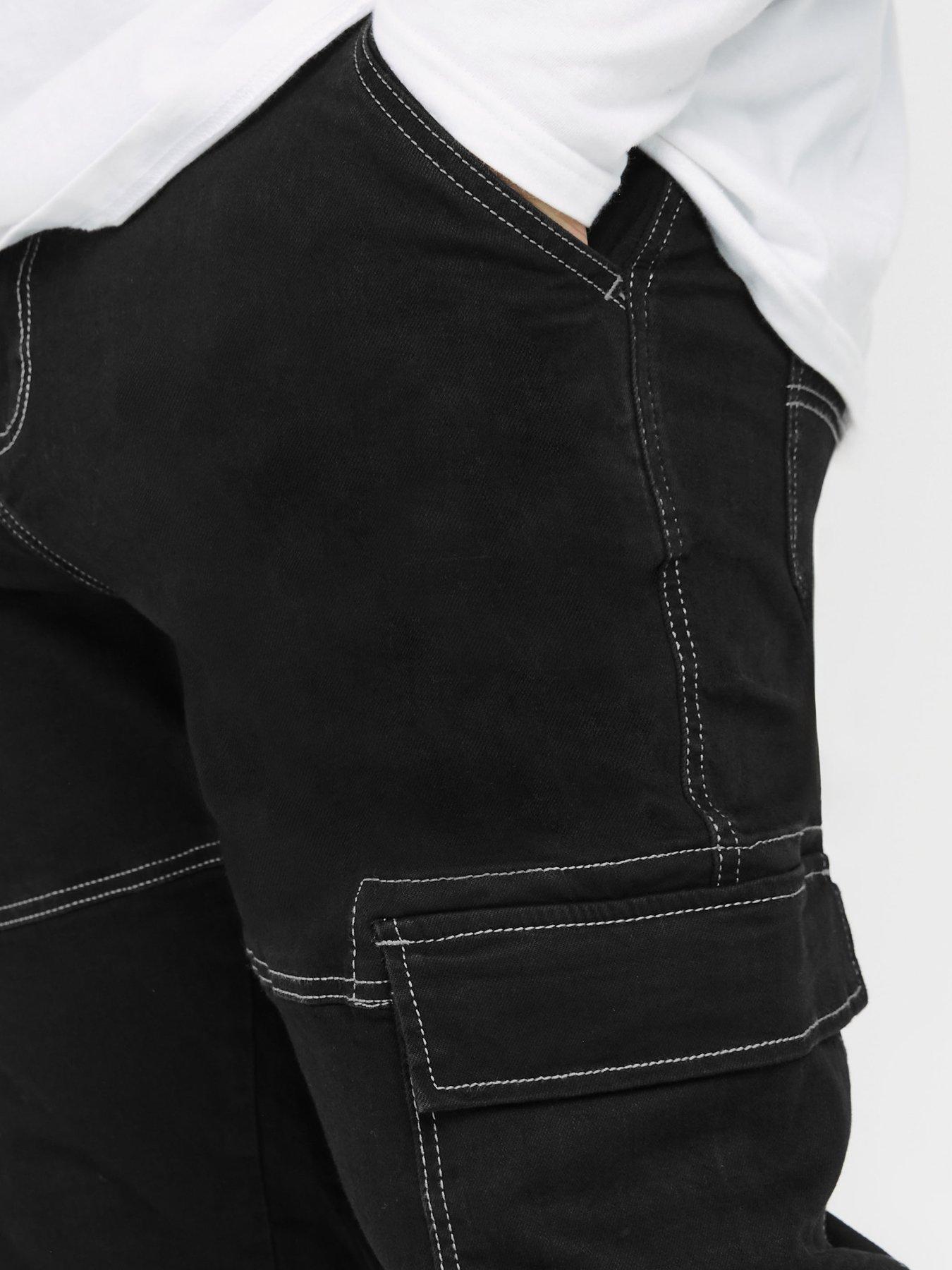 badrhino-cargo-slim-fit-jeans-32-blackoutfit