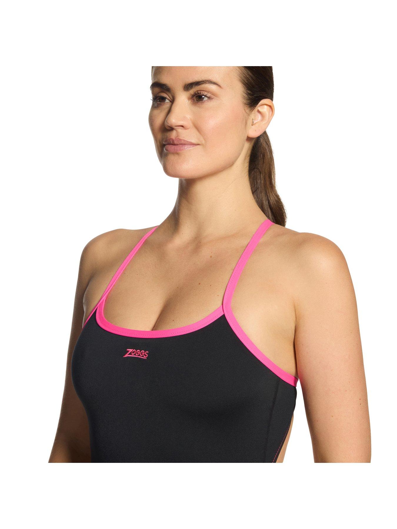 Image 4 of 4 of Zoggs Women's Essentials Blaze Skyback Swimsuit - Black