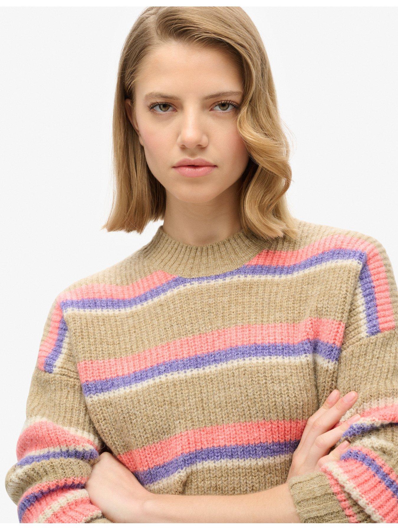 superdry-multi-stripe-crew-jumper-brownoutfit