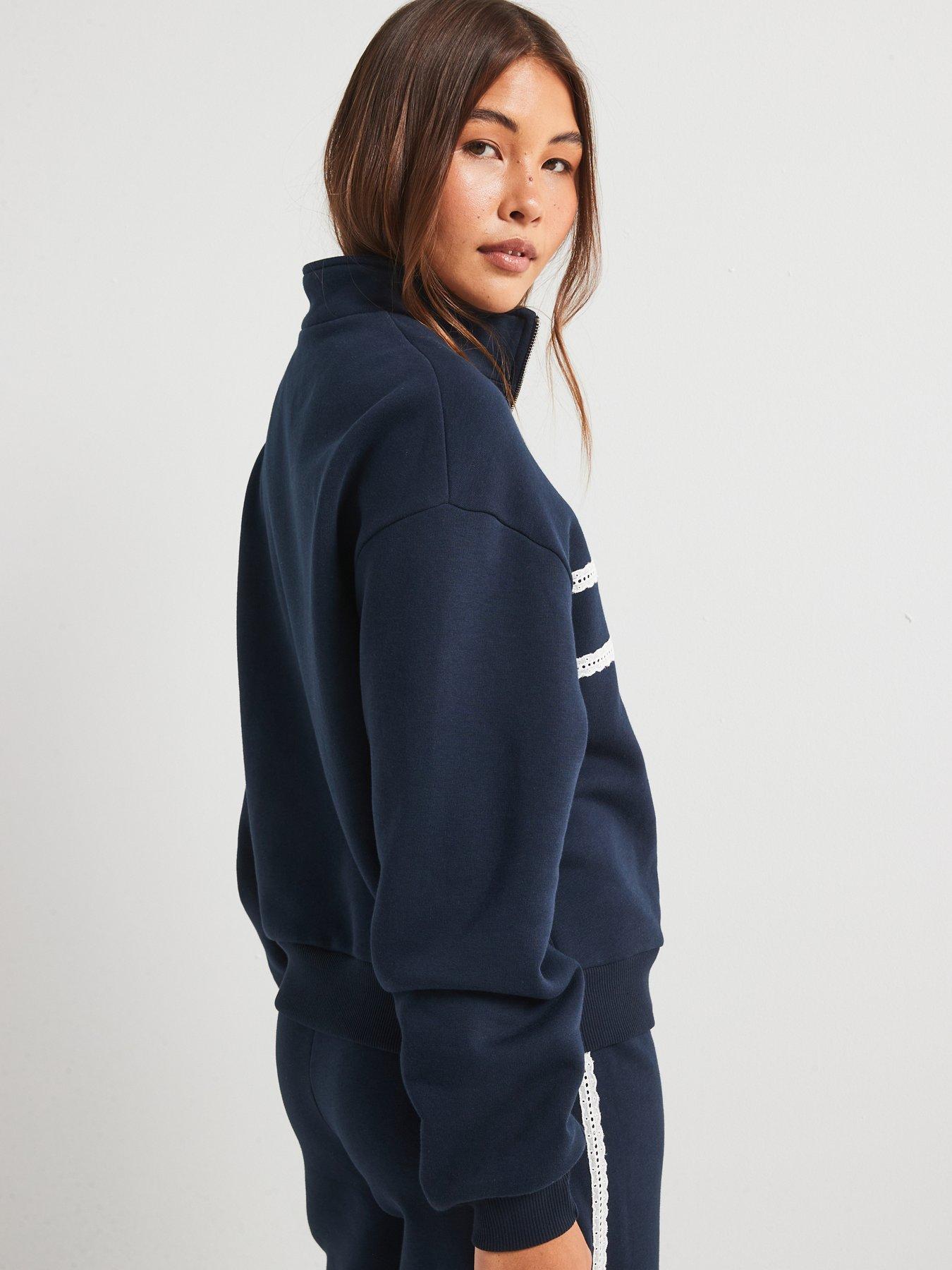 v-by-very-nyc-lace-trim-14-zip-sweatshirt-navystillFront