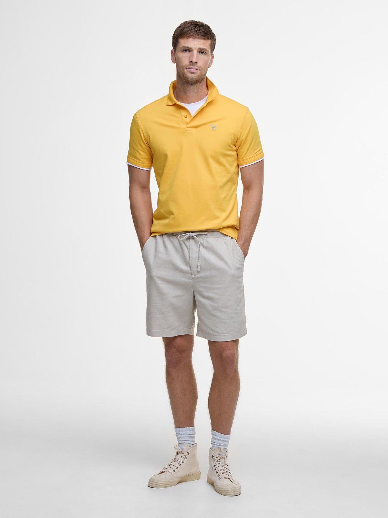 Barbour Barbour Cotton Linen Relaxed Shorts - Beige
