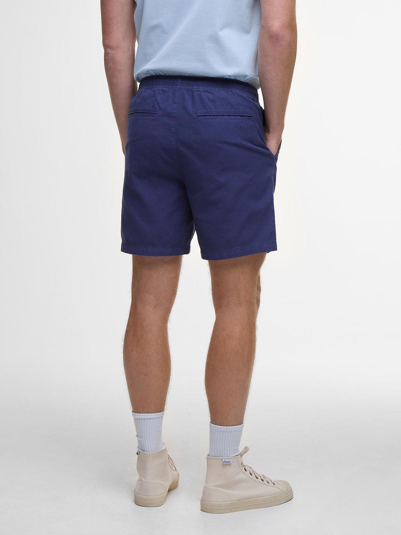 Image 2 of 5 of Barbour Barbour Washed Oxford Relaxed Shorts - Dark Blue