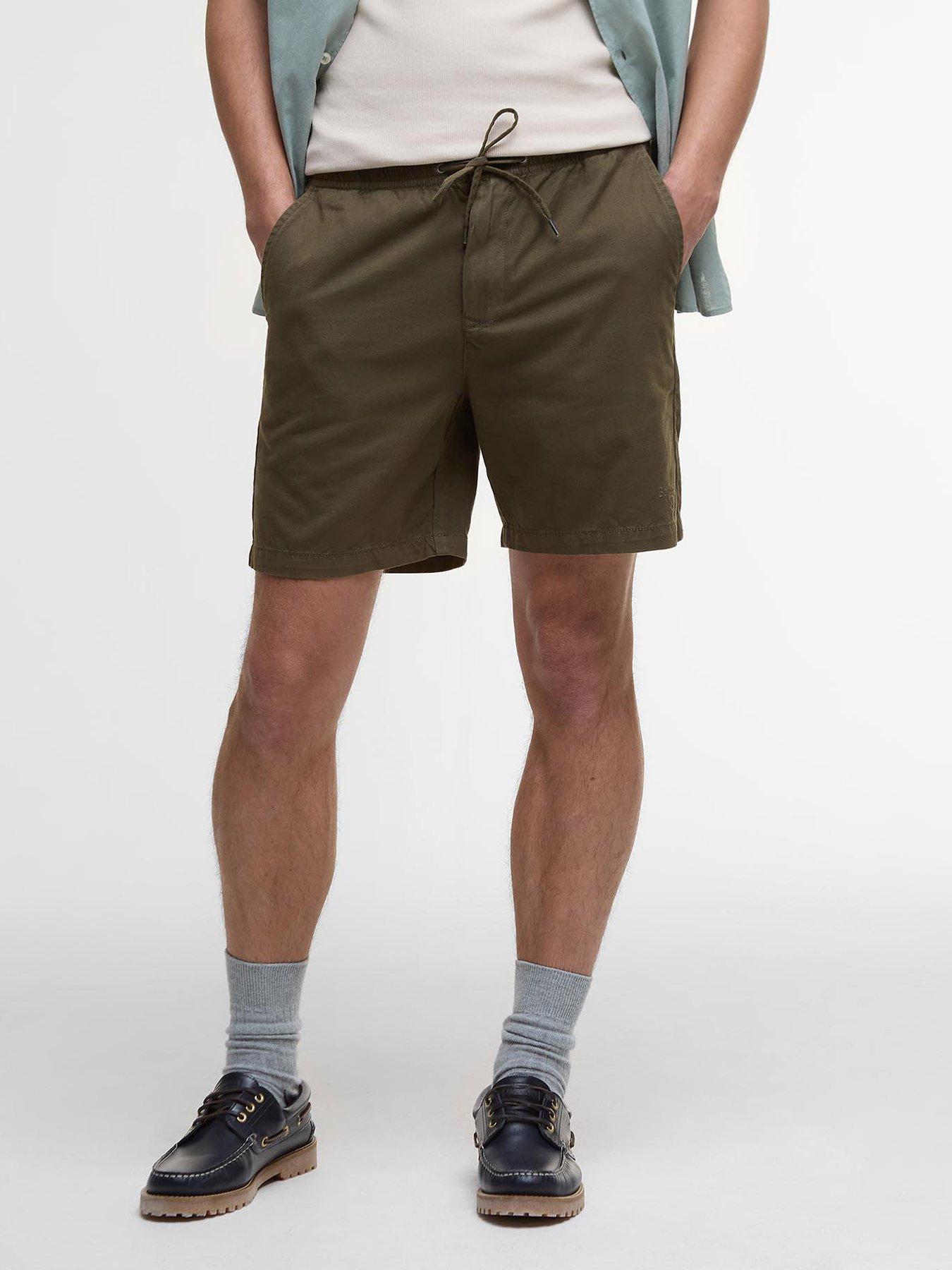 Barbour Barbour Washed Oxford Relaxed Shorts - Dark Green