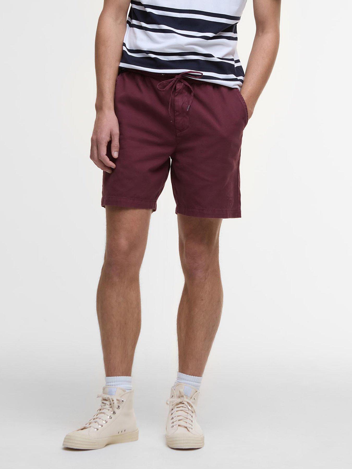 Image 3 of 4 of Barbour Barbour Washed Oxford Relaxed Shorts - Dark Purple