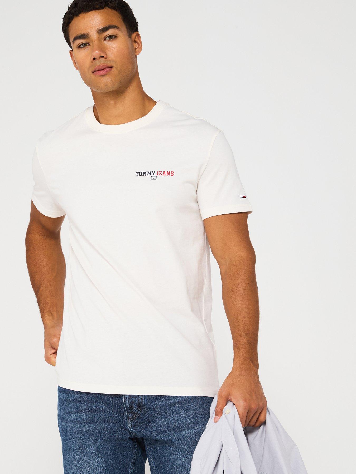 Image 2 of 5 of Tommy Jeans Dna Back Graphic T-Shirt - Off White