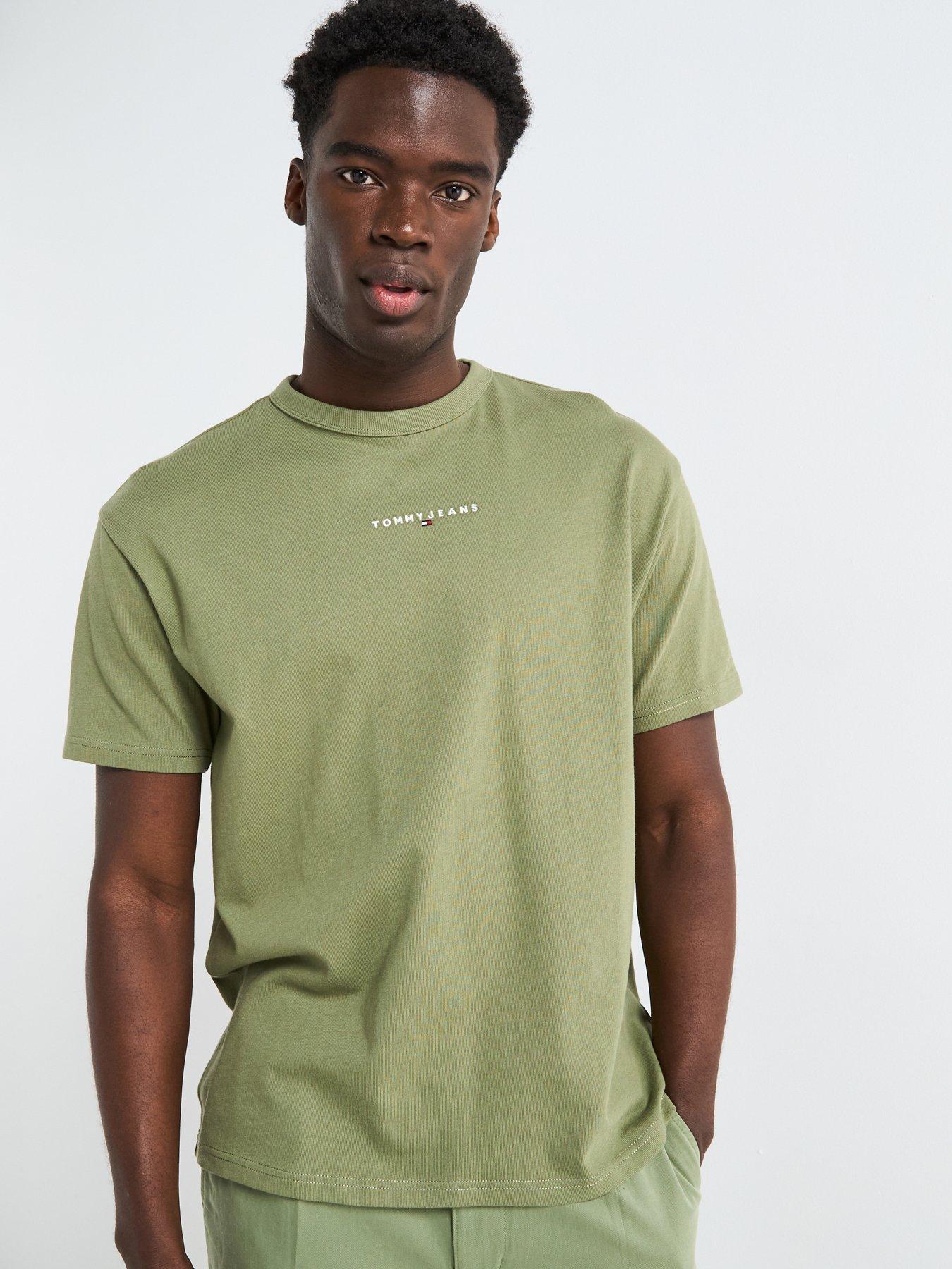 undefined Tommy Jeans Relaxed Linear Logo T-shirt - Green